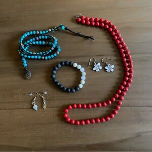 Colorful Beaded Jewelry Lot